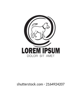 dog symbol logo icon vector illustration