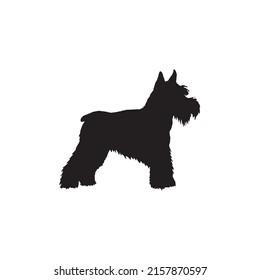 Hundensymbol Silhouette. Hundevektor
