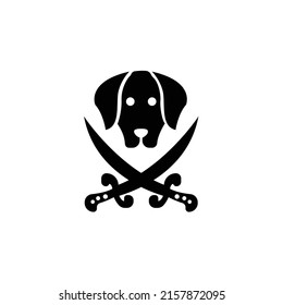 Dog symbol silhouette . Dog vector