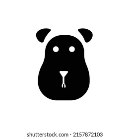 Hundensymbol Silhouette. Hundevektor