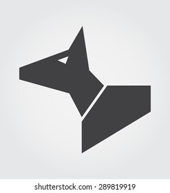 dog in symbol style.