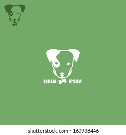 Dog symbol - vector illustration