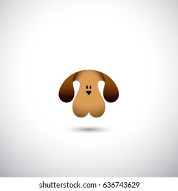 Dog symbol - vector illustration