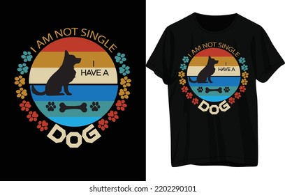 Dog T- shirt Design .