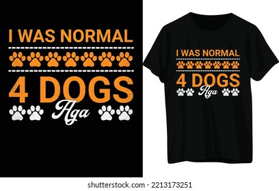 Dog T - Shirt Design .
