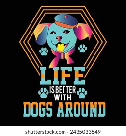 dog t shirt design  eps 