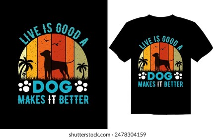 Dog t shirt design, Hand drawn inspirational quotes about dogs, Dog t shirt design for dog lover, t shirt design vector, poster banner ready for print