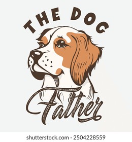 Diseño de la camiseta del perro, Camiseta del perro, Nueva camiseta del perro, Vector de diseño de la camiseta del perro