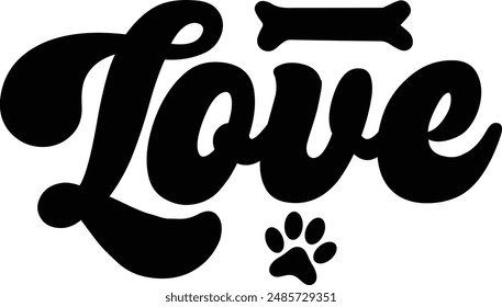 Dog T shirt Design, Retro Dog T shirt design template