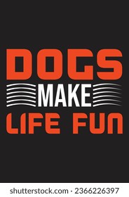 DOG T SHIRT DESIGN AND DOG TYPOGRAPHY POSTER DESIGN
