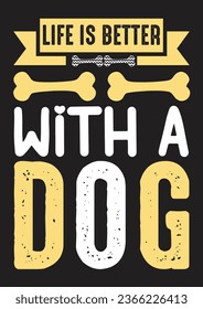 DOG T SHIRT DESIGN AND DOG TYPOGRAPHY POSTER DESIGN