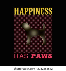 Dog T Shirt Design And Vector Illustration. 