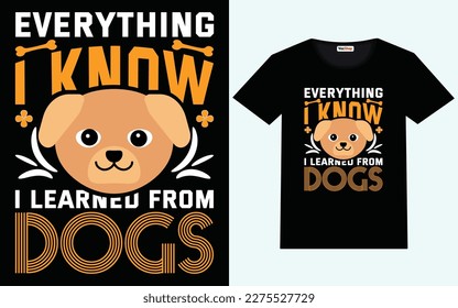 Dog t shirt design vector