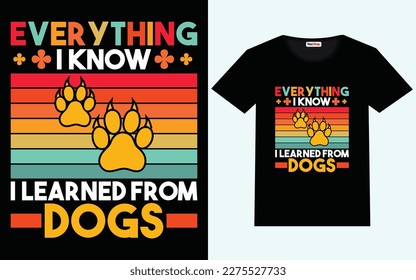 Dog t shirt design vector