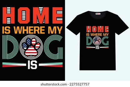 Dog t shirt design vector