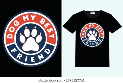 Dog t shirt design vector