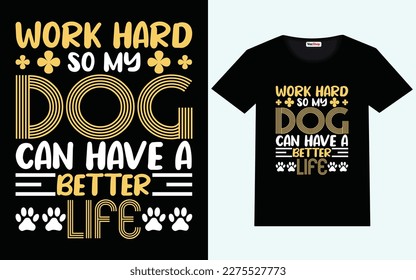 Dog t shirt design vector