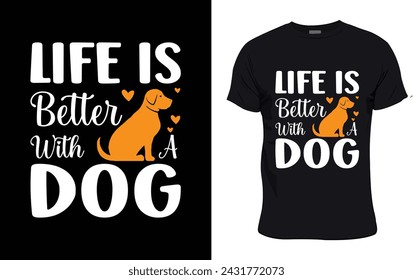 Dog T shirt design vector 