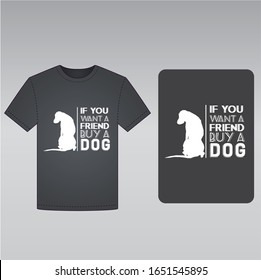 Dog t shirt typography vector design