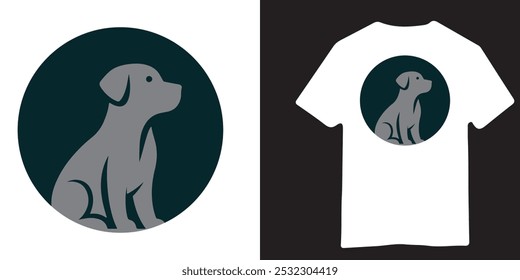 Dog T Shirt Vector Art Illusion Editable File