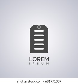 dog tag icon