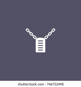 dog tag icon