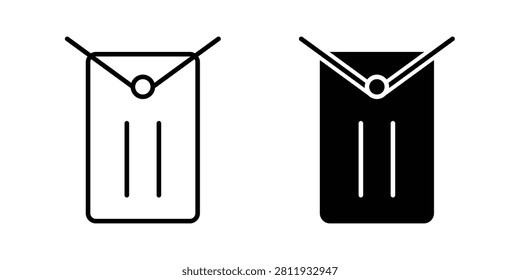 Dog Tag Icon represents pet identification, animal safety, and personalized tags with an editable outline vector illustration.