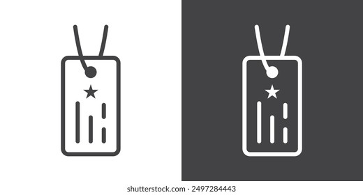 Dog tag icon vector logo set collection for web app ui