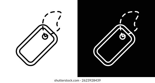 Dog tag icon vector for web and mobile app. Symbol isolated.