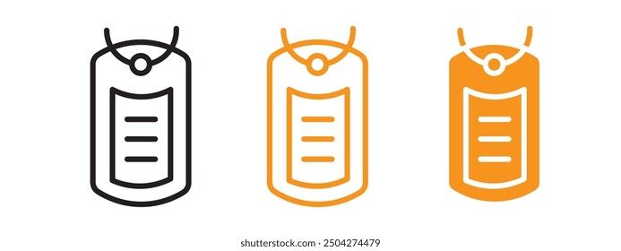 Dog tag icon web design in vector