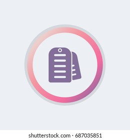 dog tag icon.army sign