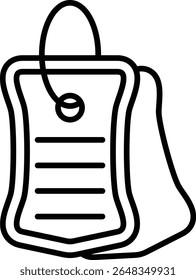 Dog tag vector icon. Can be used for printing, mobile and web applications.