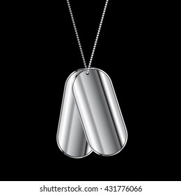 Dog tag vector illustration