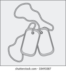 dog tags drawing