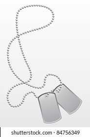 Dog tags vector image