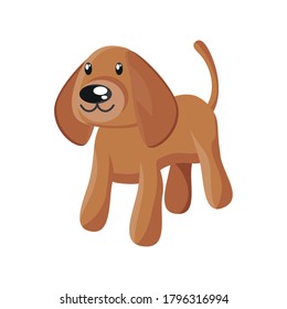 dog of teddy on white background vector illustration design