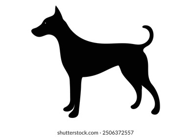 dog this is a editable eps file vector sellout illustration