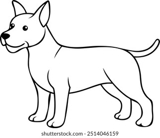 dog this is a editable eps file vector silhouette illustration 