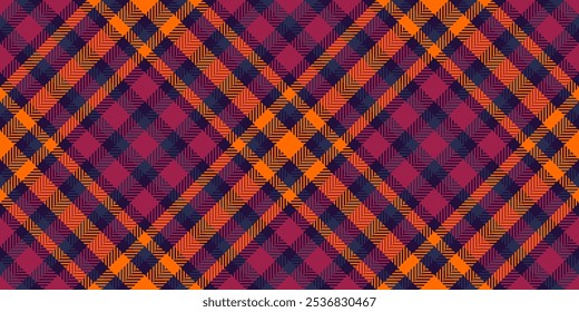 Tecido de textura de fundo de dente de cão, vetor sem costura xadrez sazonal. Padrão de tecido de verificação estacionário tartan na paleta de cores escuras e rosa.