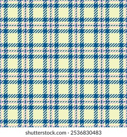 Tecido padrão de dente de cão xadrez, textura de tartã de cheque 2024. Anúncio vetor têxtil plano de fundo sem emenda na paleta de cores claras e ciano.
