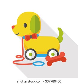 dog toy flat icon