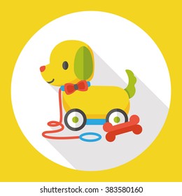 dog toy flat icon
