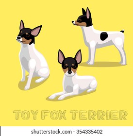 Dog Toy Fox Terrier Cartoon Vector Illustration