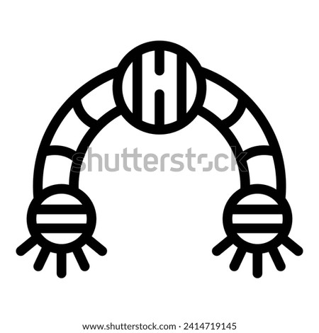 Dog toy icon outline vector. Course dog school. Canine walk