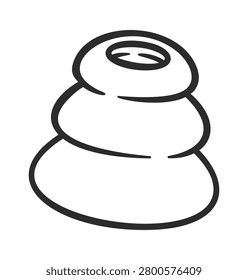 Dog Toy Kong Chewable Line Art