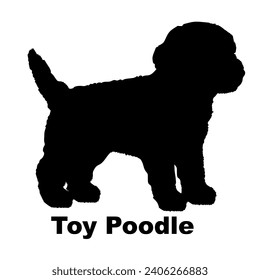 Dog Toy Poodle silhouette Breeds Bundle Dogs on the move. Dogs in different poses.
The dog jumps, the dog runs. The dog is sitting lying down playing
