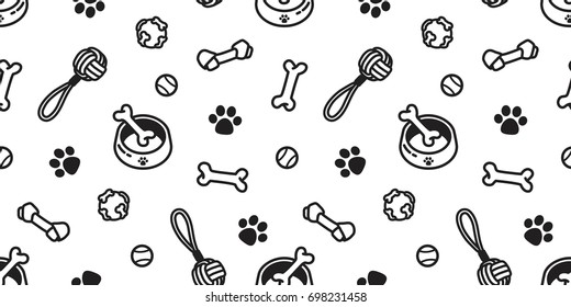 dog toy puppy icon vector seamless pattern wallpaper background doodle - Shutterstock ID 698231458