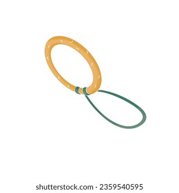 ilustración vectorial del anillo de juguete de perro