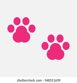 dog track, icon, vector illustration eps10