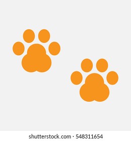 dog track, icon, vector illustration eps10